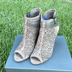 Vince Camuto open toe booties